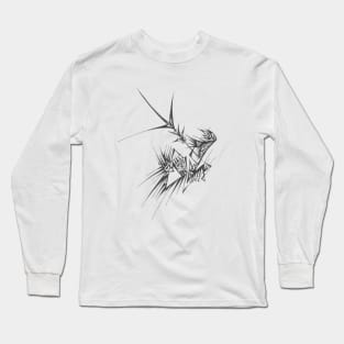 North Unique Black White Abstract Art Long Sleeve T-Shirt